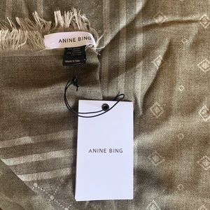 Anine Bing Silver Grey Scarf Wrap NWT